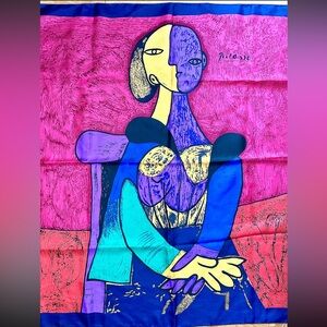 Vintage Picasso Silk Style Scarf